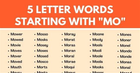 4 letter words beginning with mo